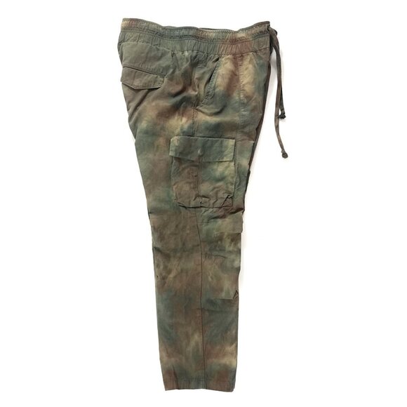 John Elliott Sateen Cargo Pants Size 1 Small Tie Dye Cropped Made In Japan - Picture 4 of 11